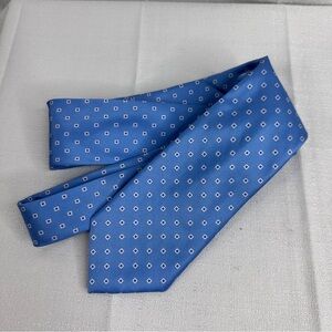 Lauren Ralph Lauren light blue geometric square dot tie classic business casual